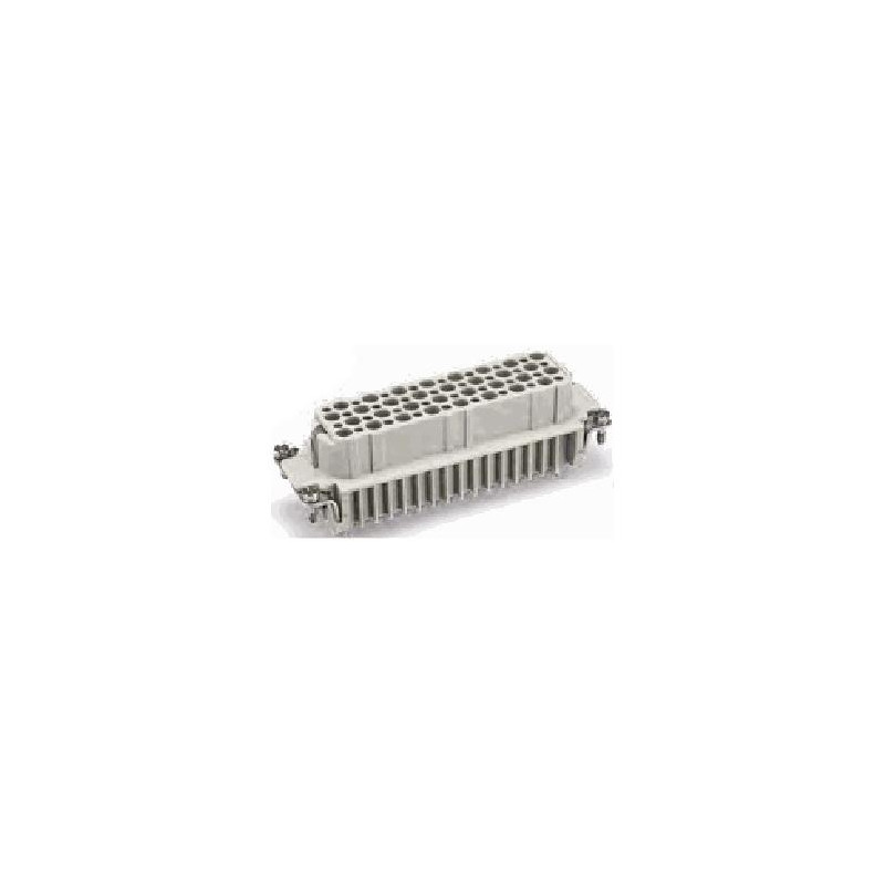Insert HD, Raccordement à Sertir, femelle, 64 pin, 10A, Polycarbonate, 24B|48B 